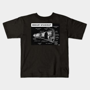 NASA Mercury Capsule Cutaway Kids T-Shirt